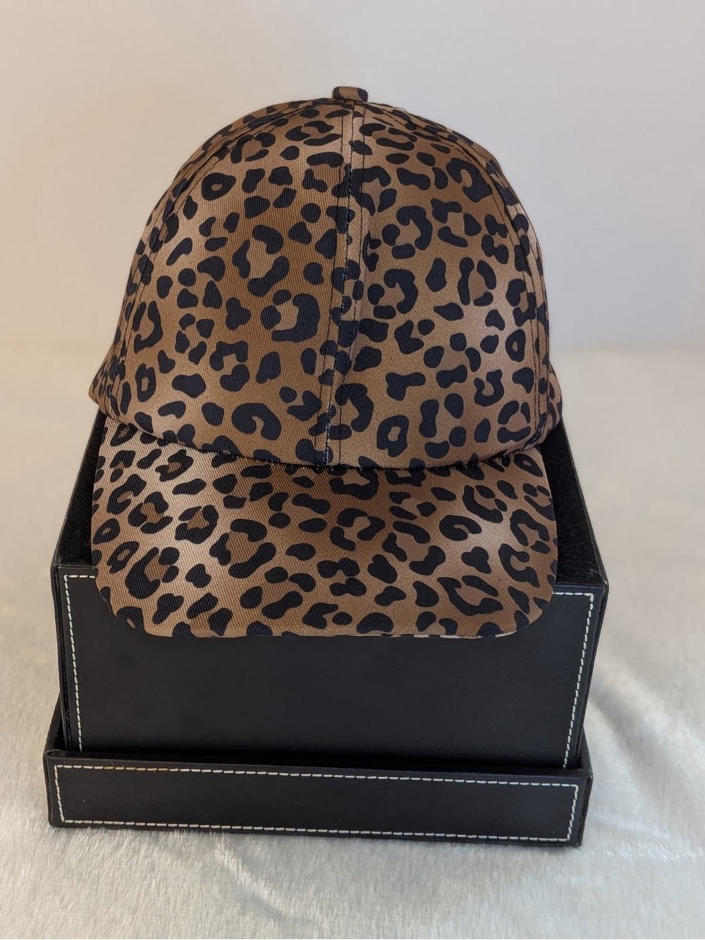 Leopard Print Brown Baseball Cap - Unbranded